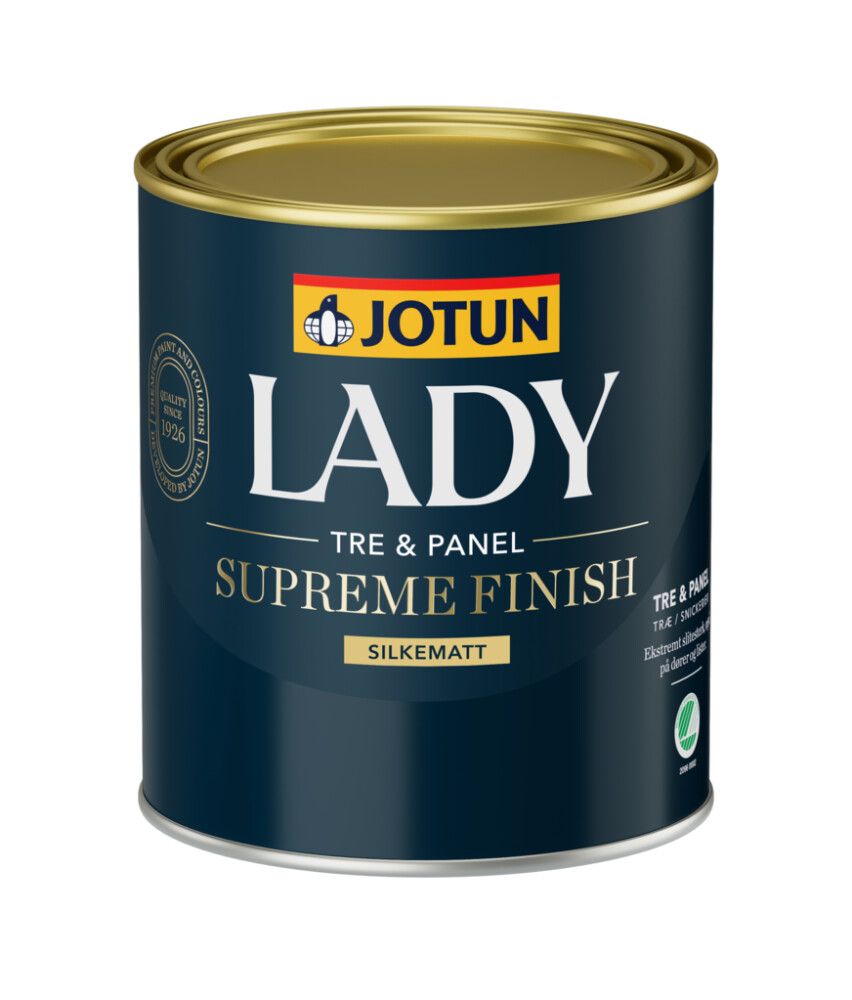 MALING JOTUN LADY SUPREME FINISH 15 SILKEMATT HVIT-BASE 0,68