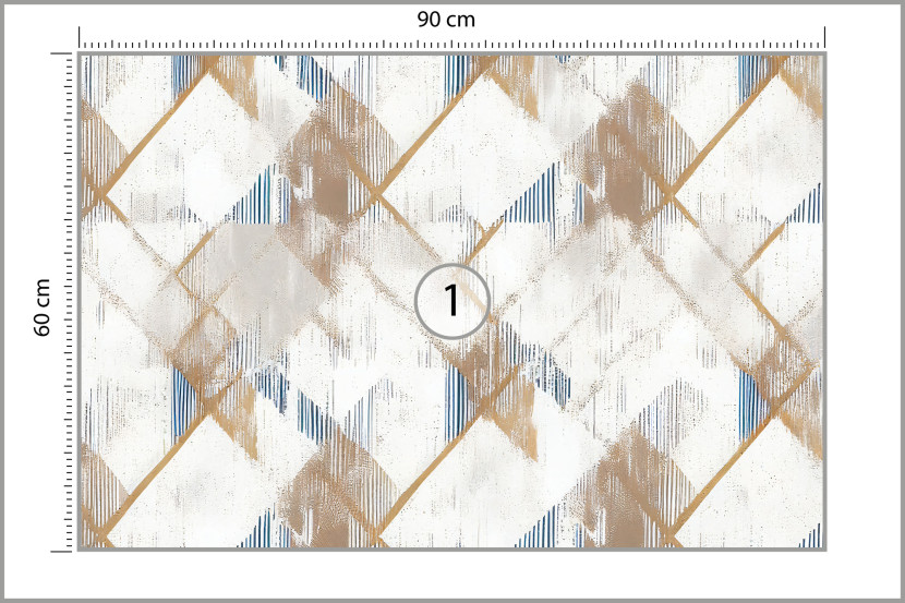 Fototapeta Wzór Geometryczny W Stylu Retro 90x60cm