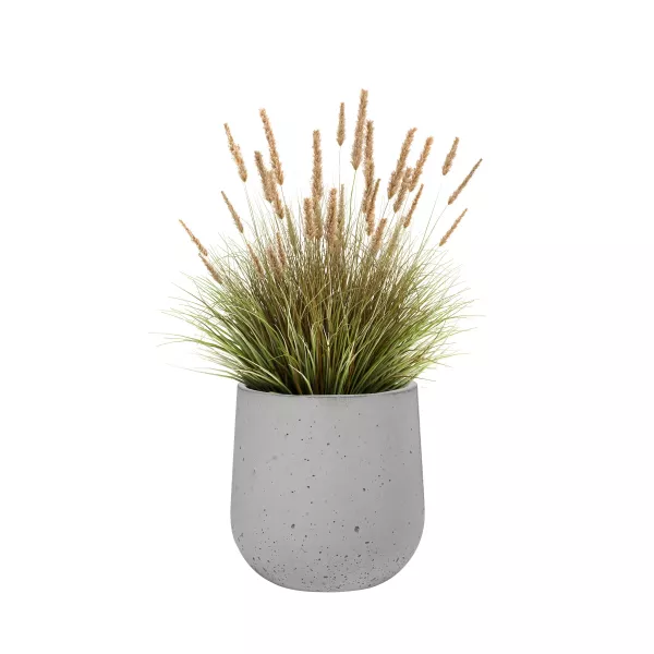 Donica Betonowa Zewnętrzna Zadora BOWL S 45x45 cm szary naturalny
