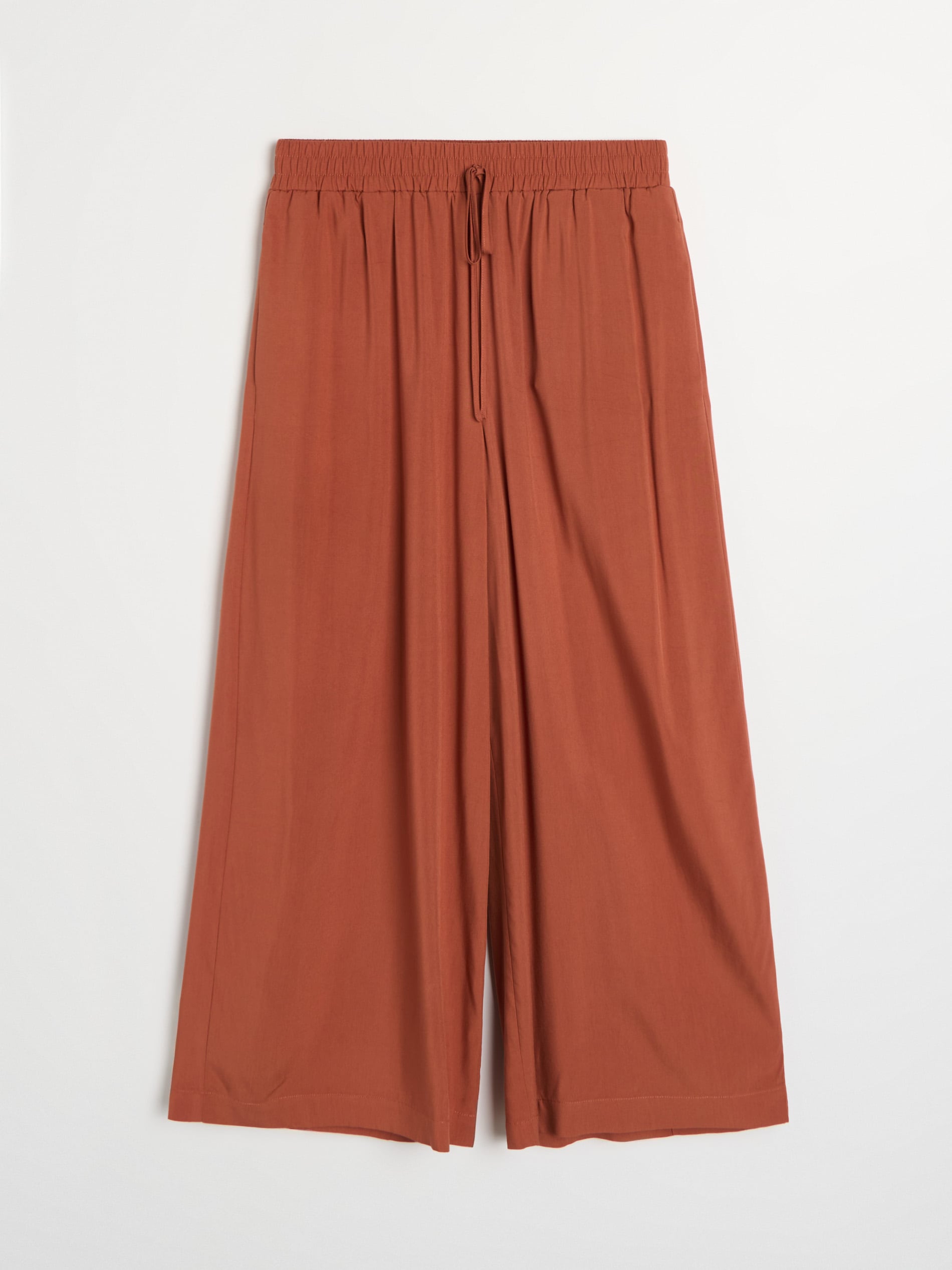 Wiskozowe spodnie wide leg