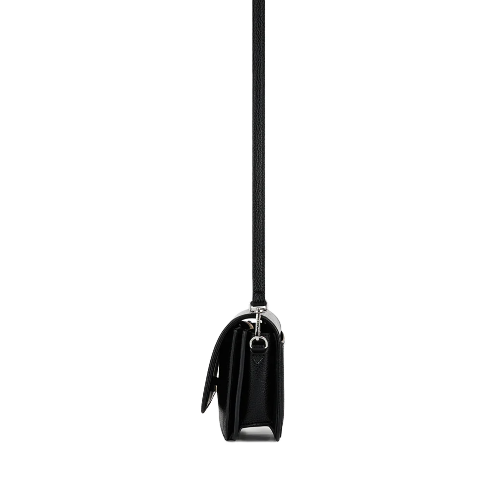 The Grace - 3-in-1 Black Vegan Leather Crossbody Bag