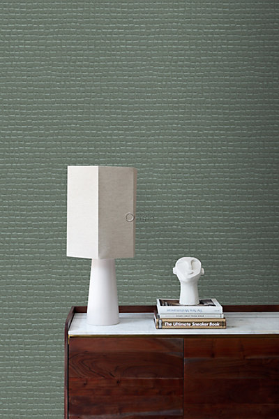 Origin Wallcoverings papier peint peau de crocodile bleu grisâtre 53 cm x 10.05 m