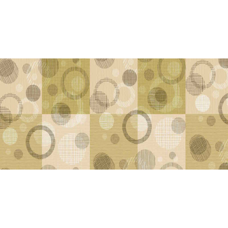 Nappe en PVC non tissé Boules vert 140 cm au mètre
