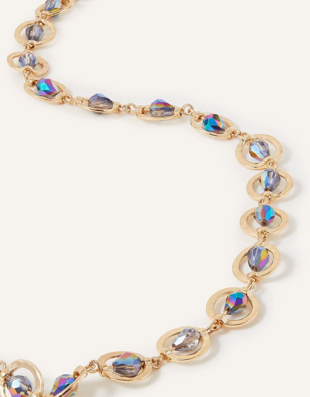 Accessorize Circle Facet Bead Necklace