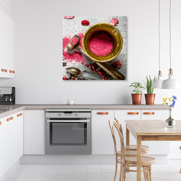 Feeby Obraz, do kuchni różowy 30x30