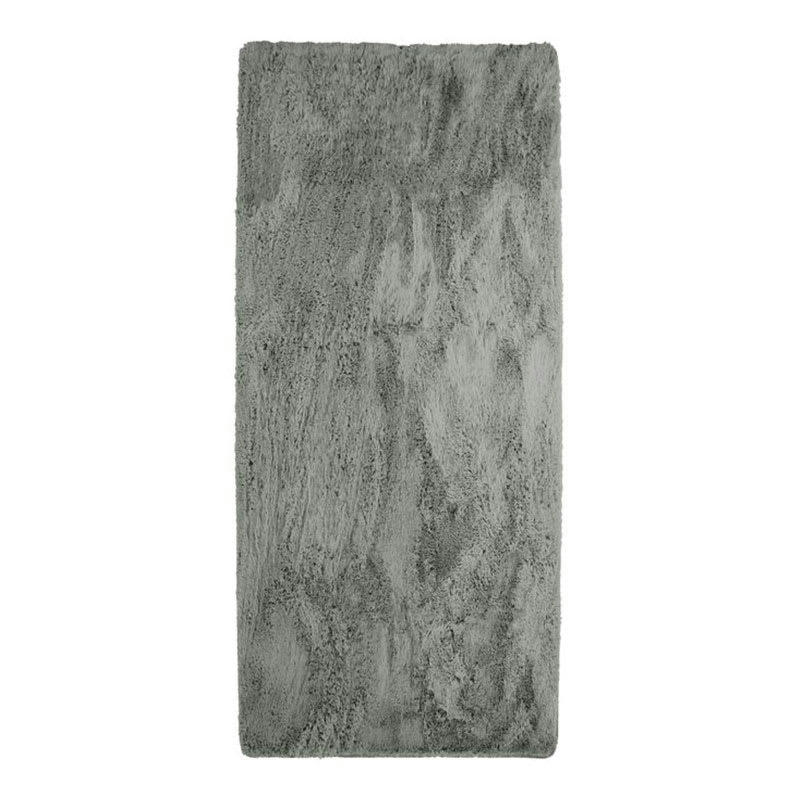 NEO - Tapis lavable à base fine et souple extra doux gris clair 80x180