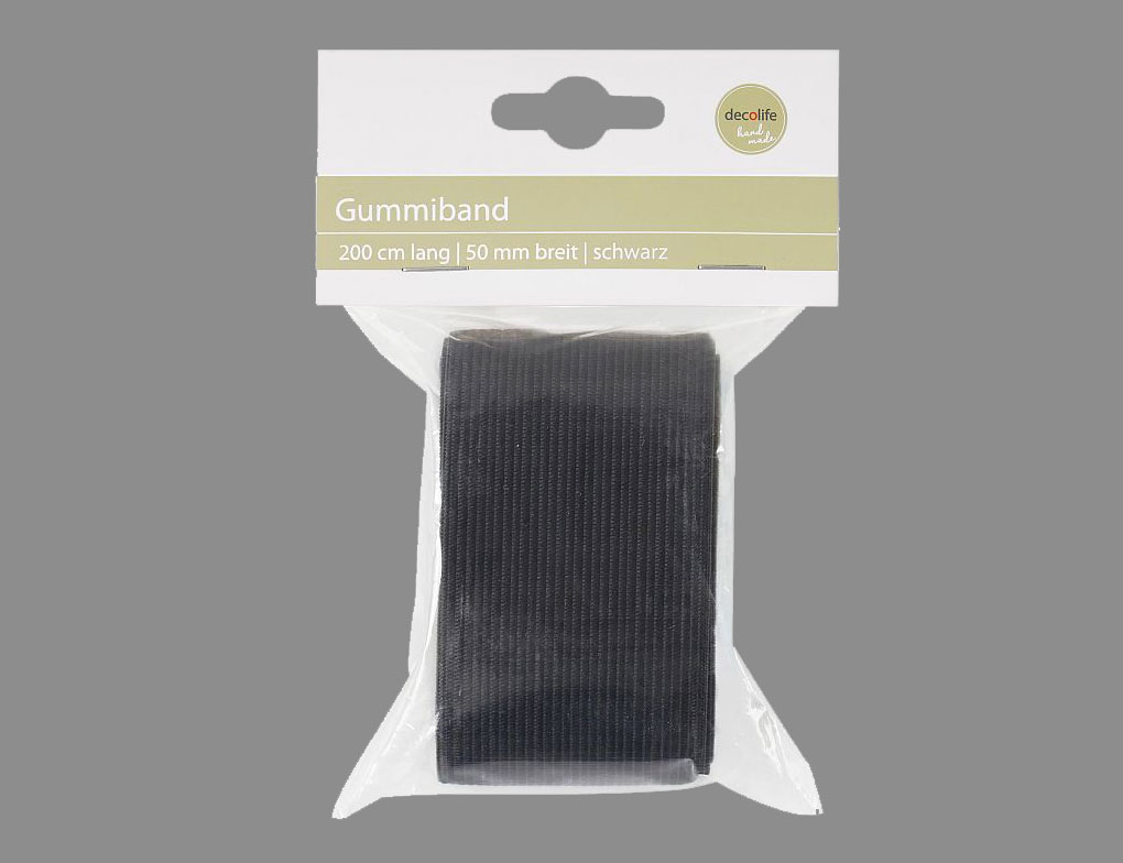 Gummiband schwarz