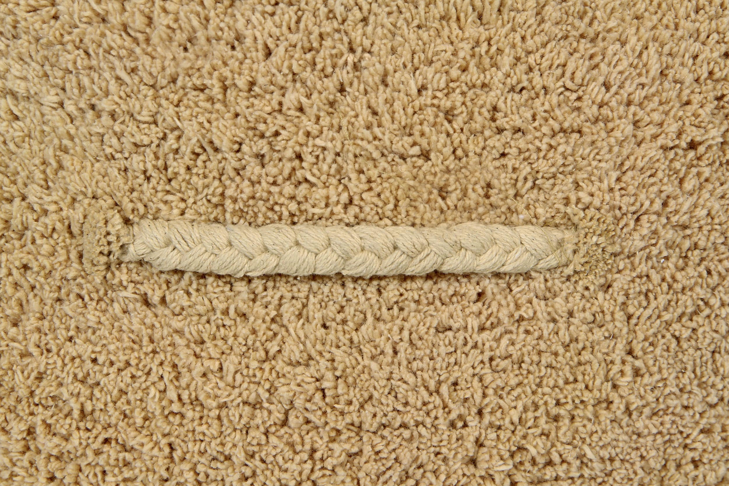 RE EDITION - Pouf en coton jaune 50x50x20