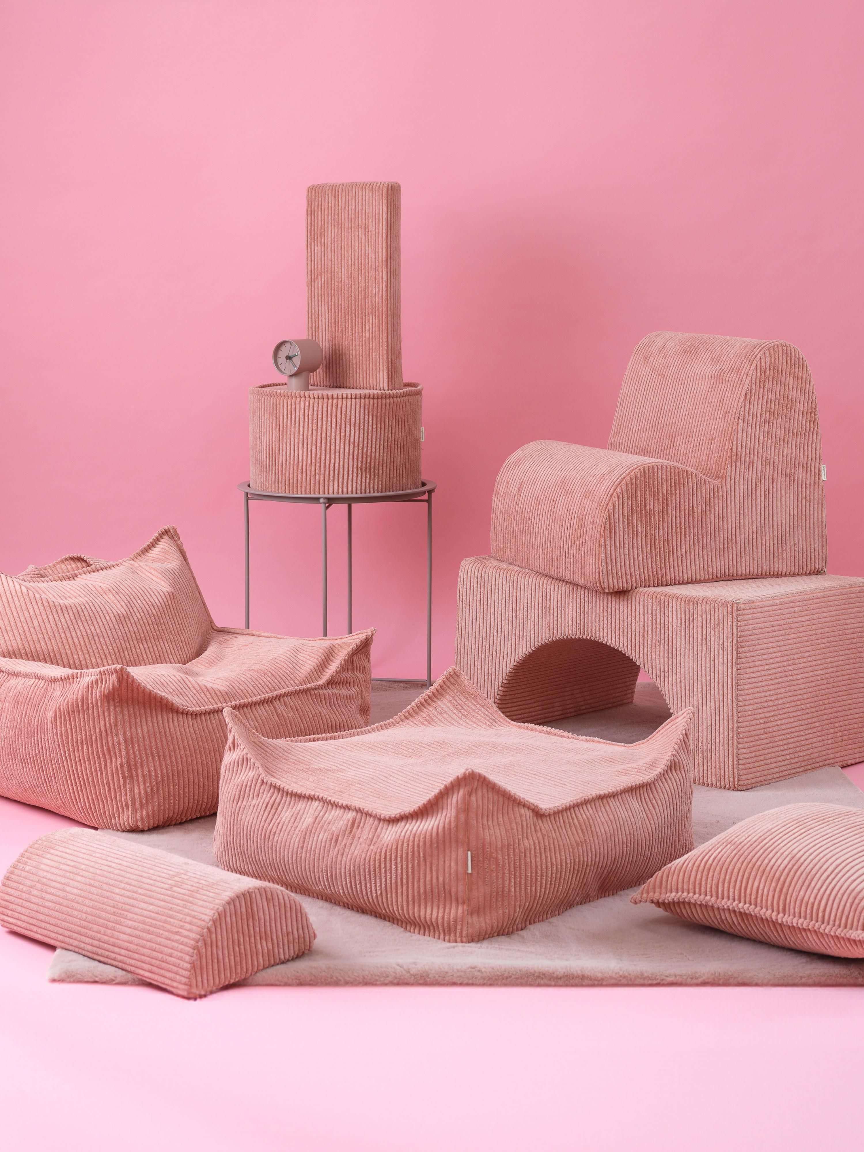 Kinder-Pouf Sugar aus Cord, Ø 40 cm