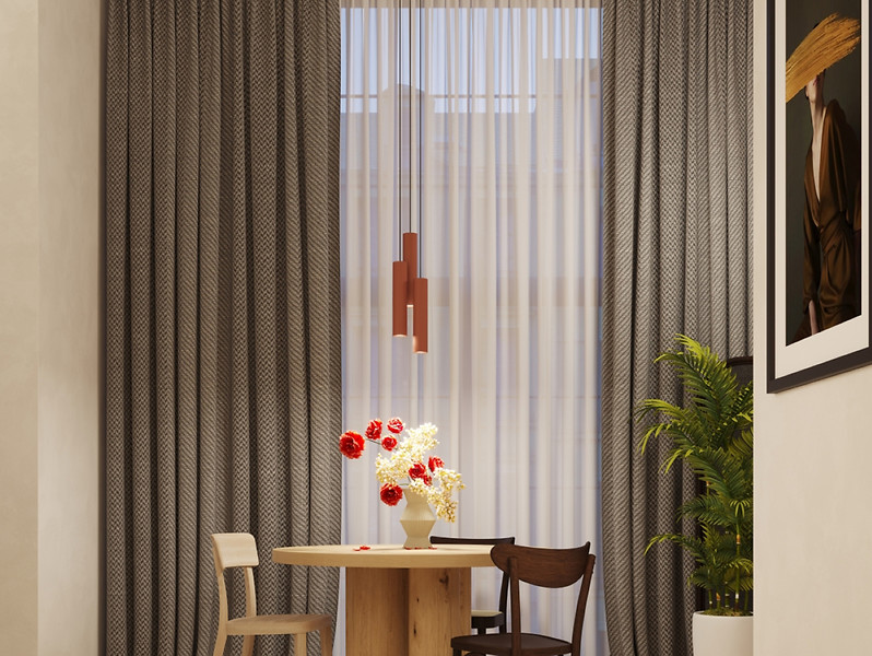 Lampa wisząca Lagos 3-punktowa stalowa 108 cm czerwona