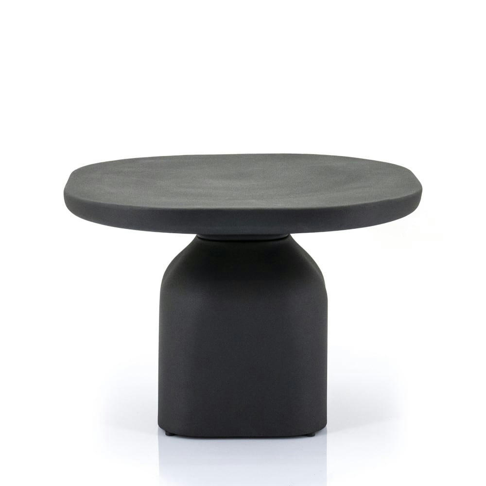 SQUAND - Table basse en aluminium D60cm noir