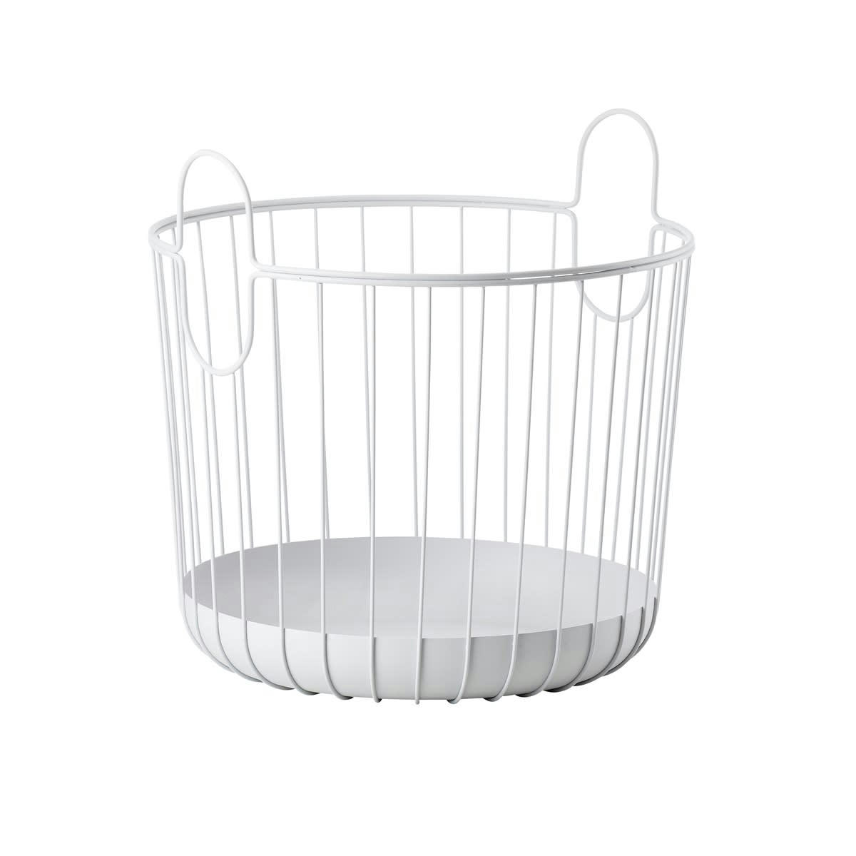 INU - Panier en fer gris clair
