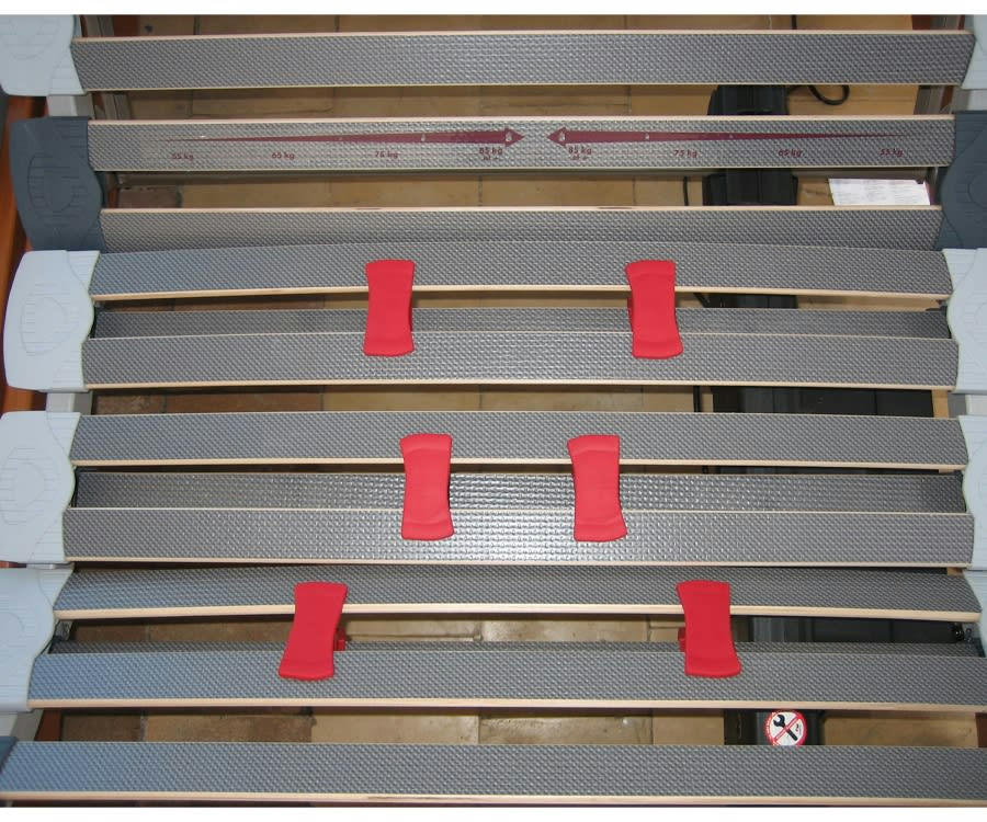 RELAX SOM FLEXIBLE MERISIER - Sommier relaxation tous lattes bois merisier 90x190