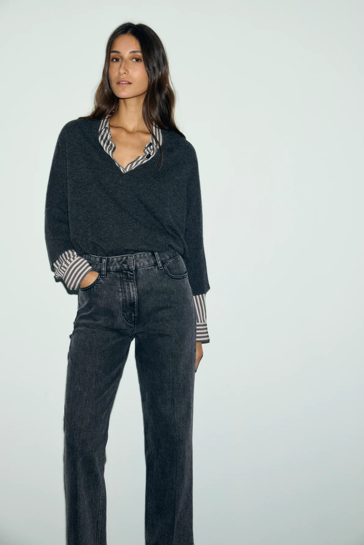 Pull V ample en cachemire - RESA