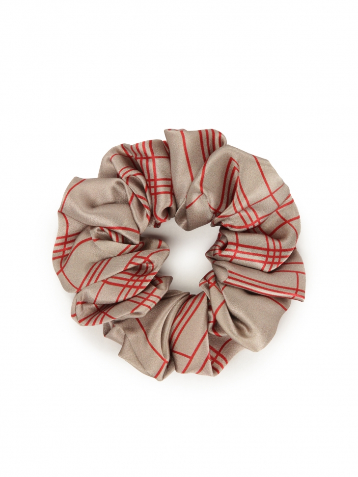 Striking silk satin hair elastic band