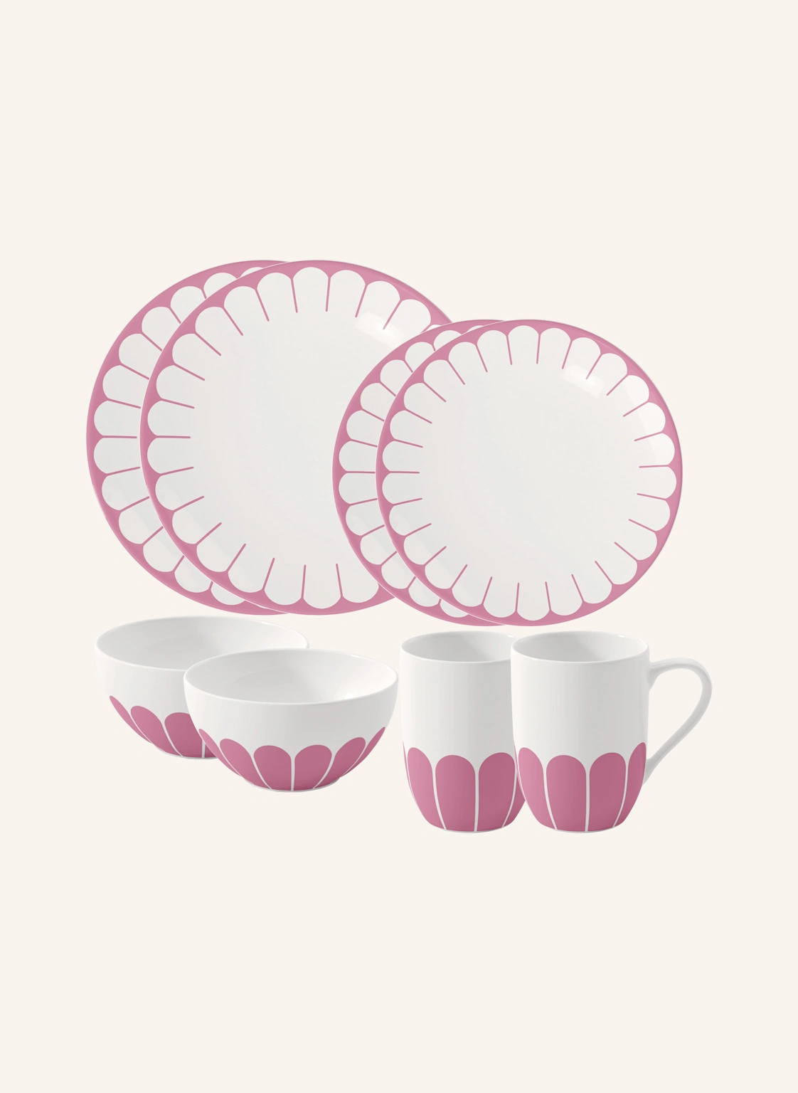 Villeroy & Boch Starter-Set 8tlg. FLEUR CASSIS