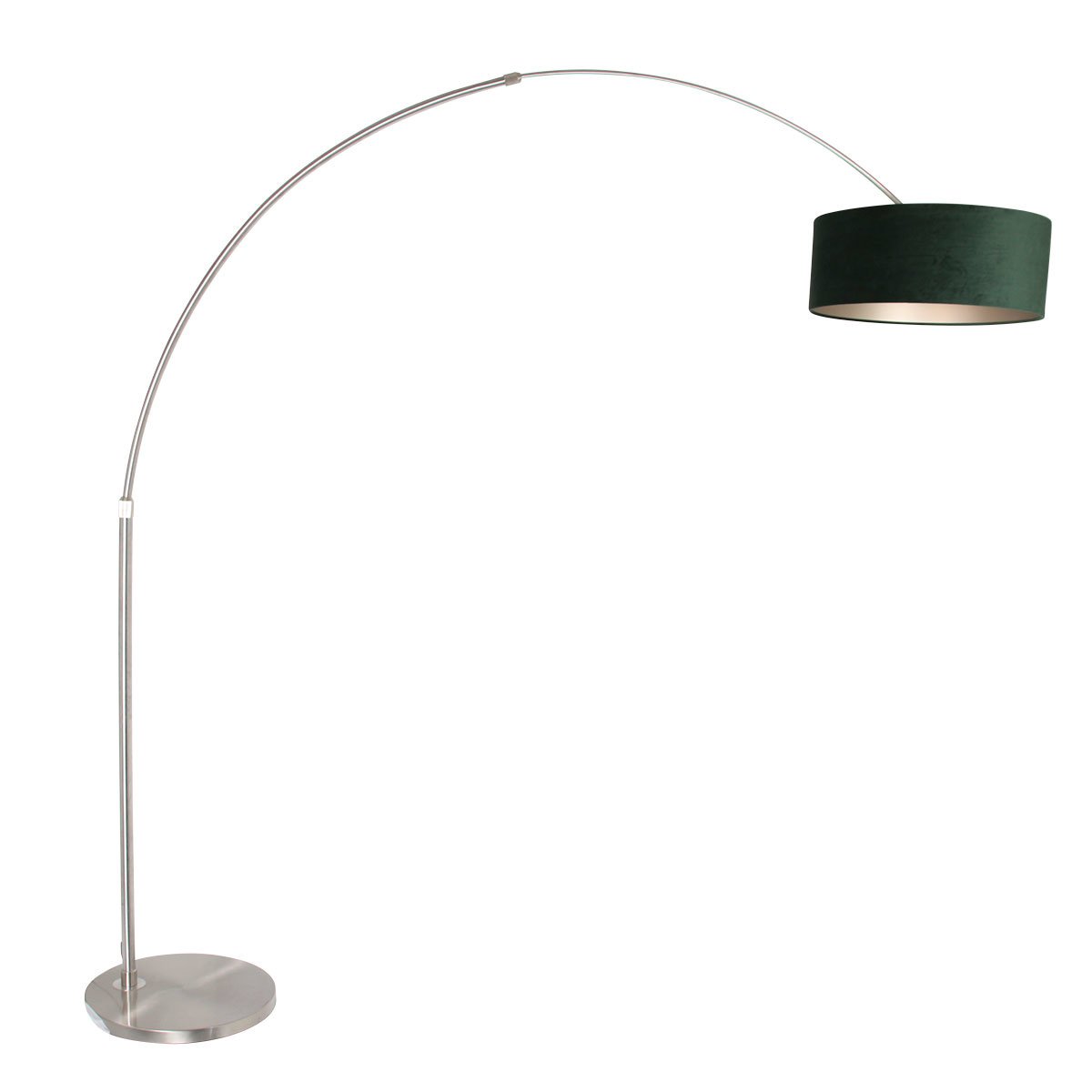 Steinhauer vloerlamp Sparkled - 1 lichts - 190x 230 cm - mat chroom groen