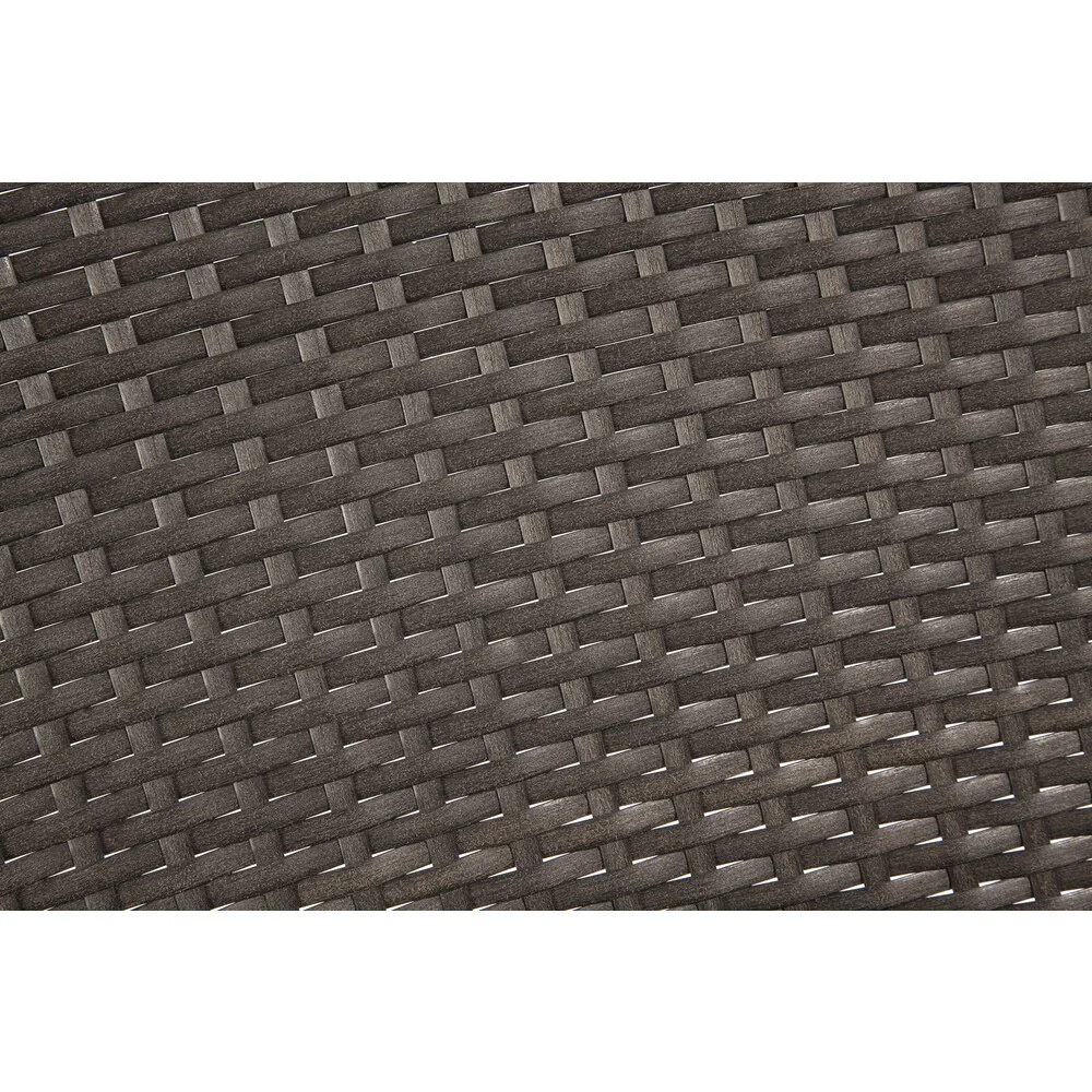 Muskoka Red/Black Resin/Steel Wicker Chair