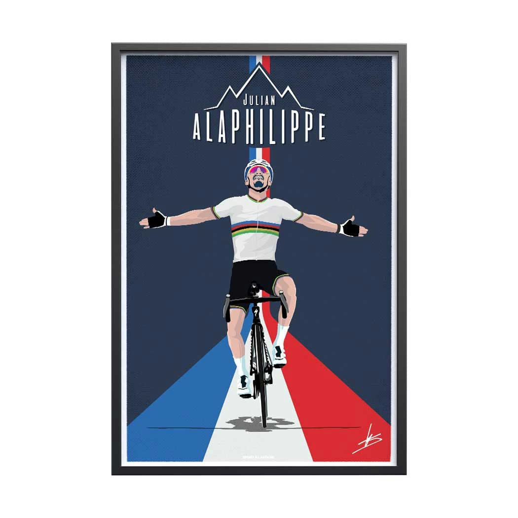 CYCLISME - Affiche Cyclisme - Julian Alaphilippe Champion du Monde 30x40 cm
