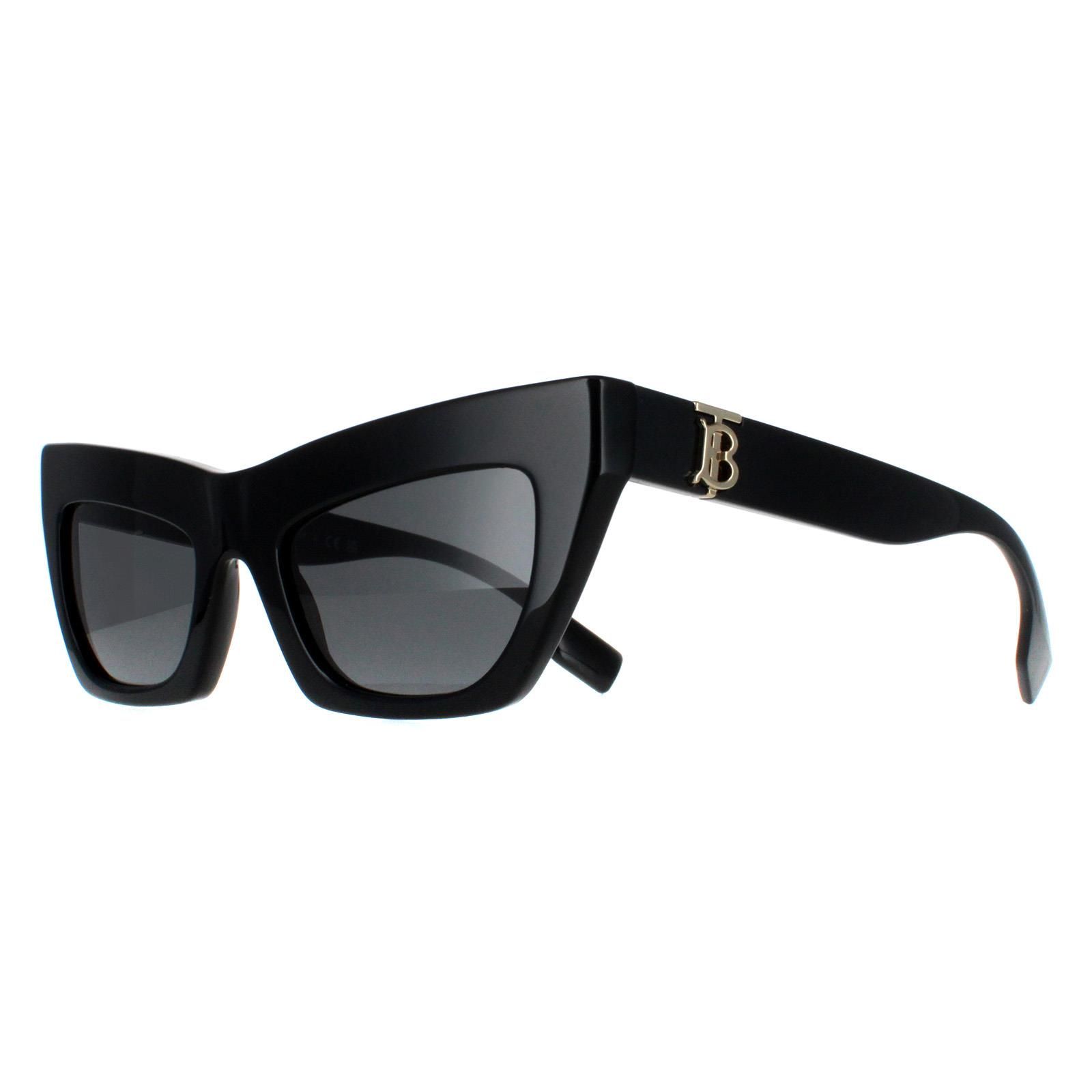 Burberry Cat Eye Black Dark Grey BE4405
