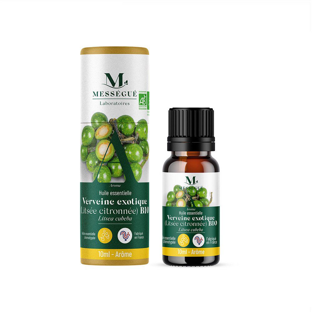 Huile essentielle verveine exotique bio Mességué litsée citronnée 10ml