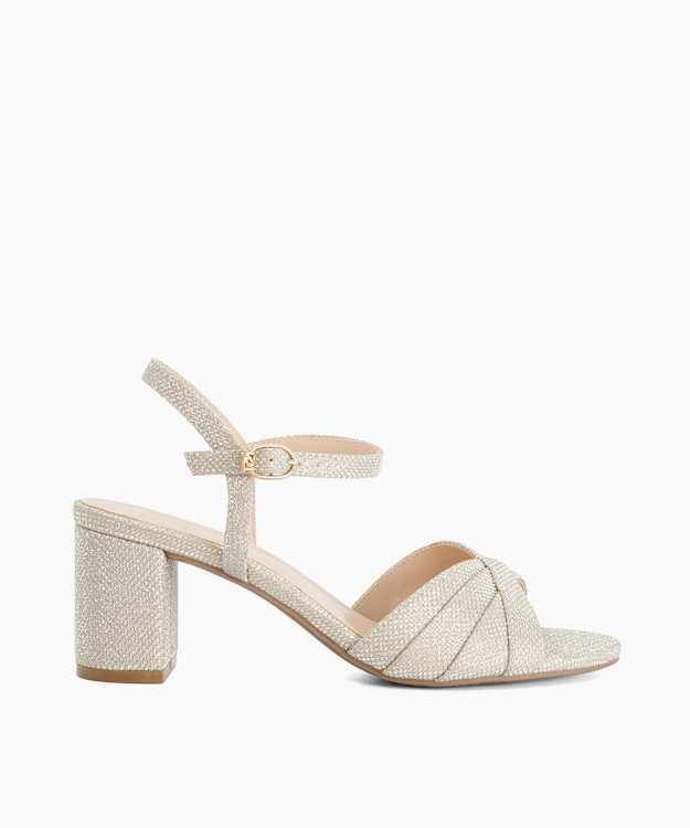 Mallorca Gold - Block Heel Open Toe Sandals
