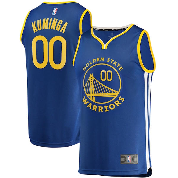 Jonathan Kuminga Golden State Warriors  2021 NBA Draft First Round Pick Fast Break Replica Jersey Royal - Icon Edition