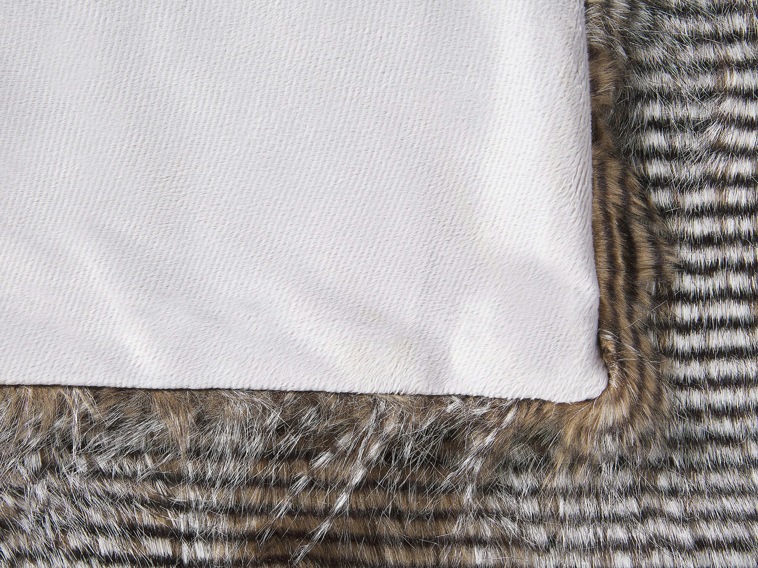 ASDAD - Couverture en acrylique marron 200x150cm