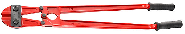 Coupe-boulons à bras forgés FACOM 990.BF0PF 450 mm - coupe axiale