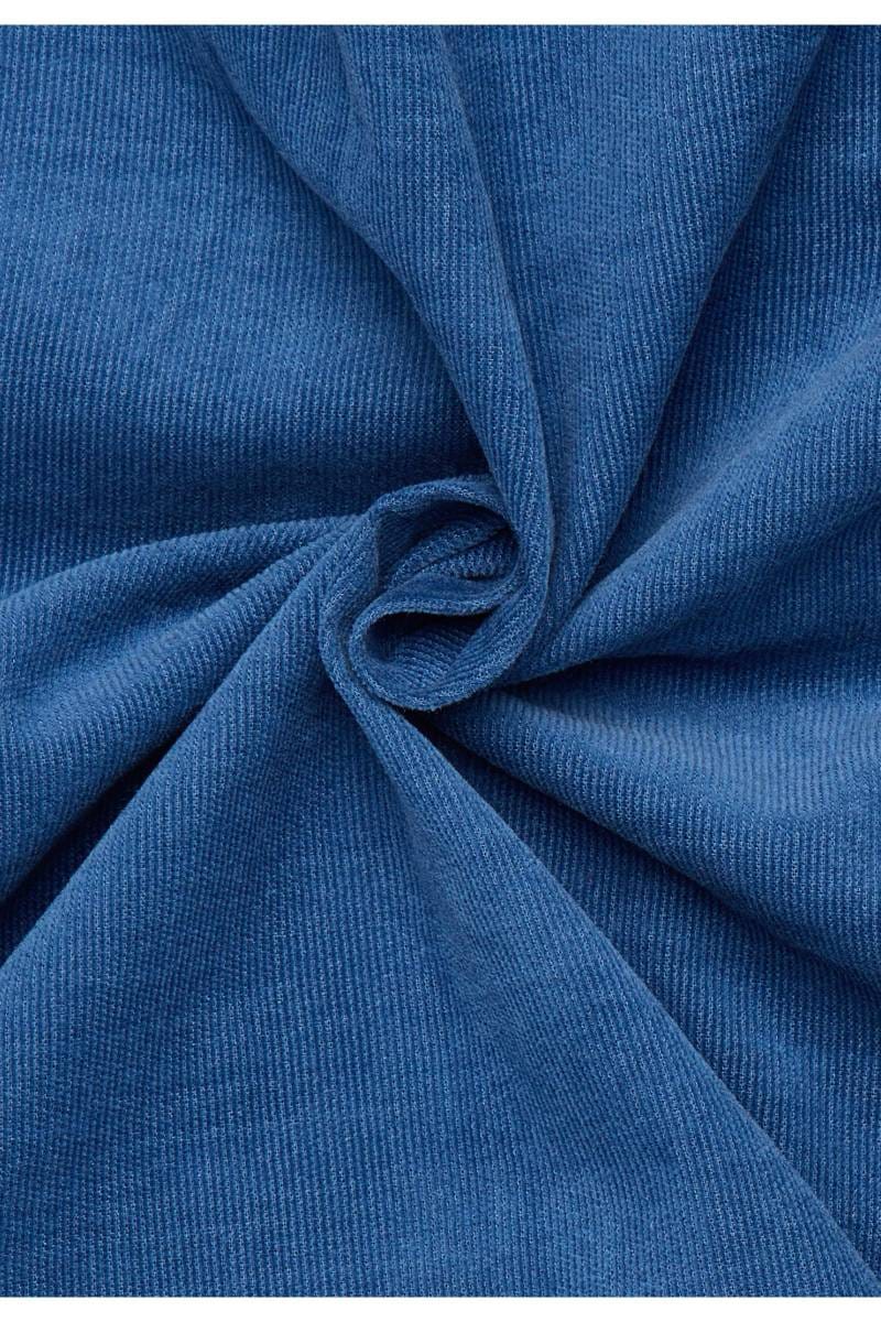 ETERNA 1863 Modern Fit Cordhemd blau, Einfarbig