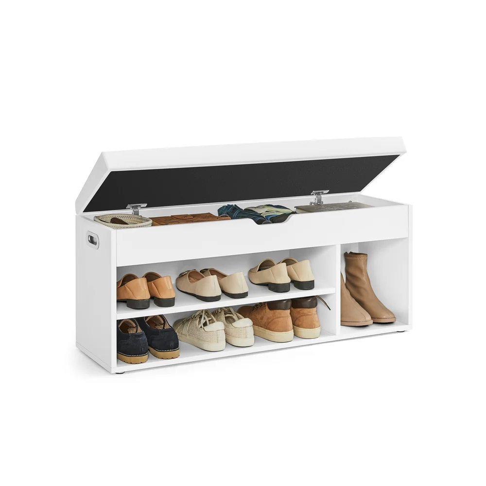 Banc à chaussures marron rustique