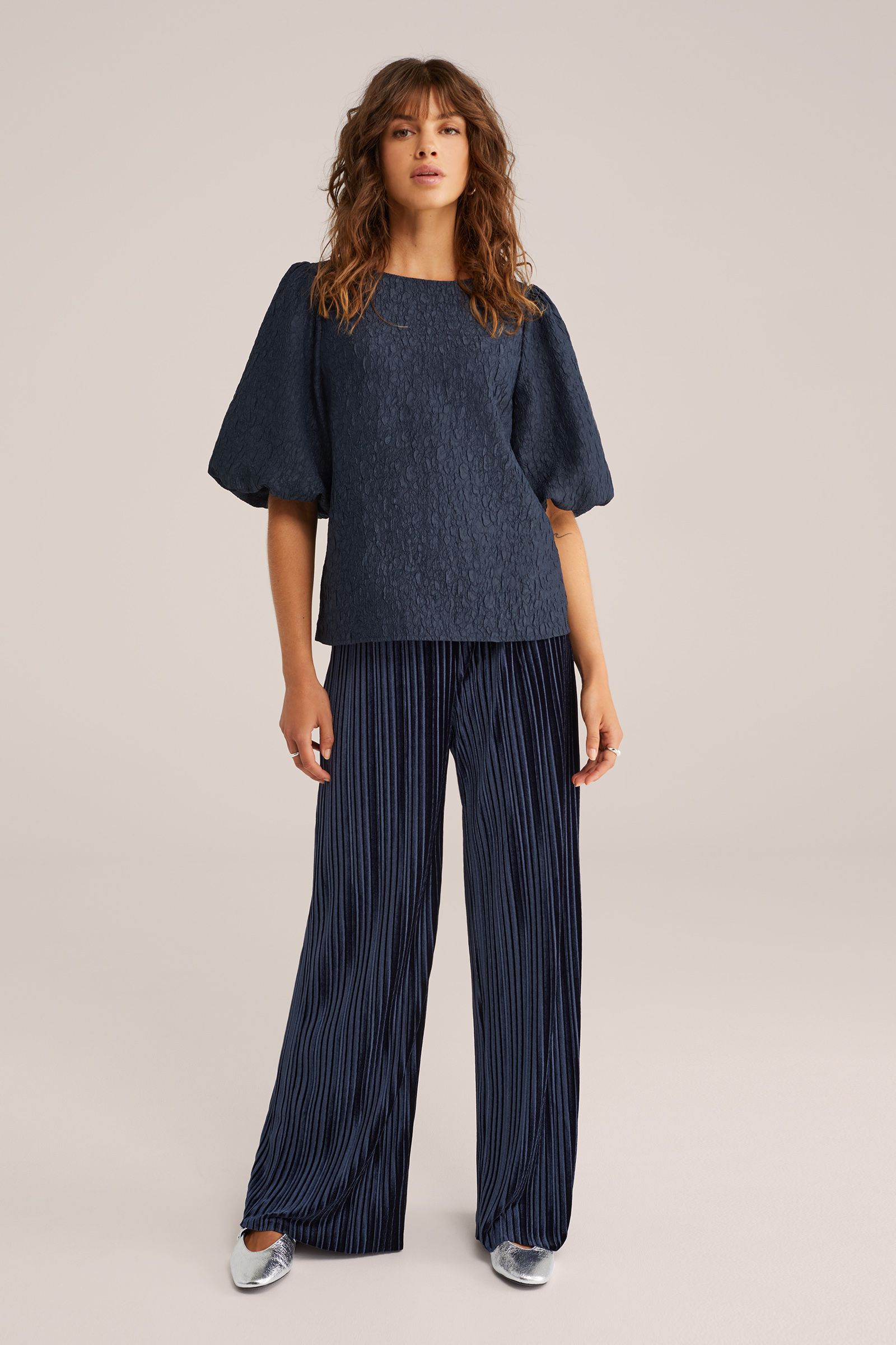 Dames blouse met structuur