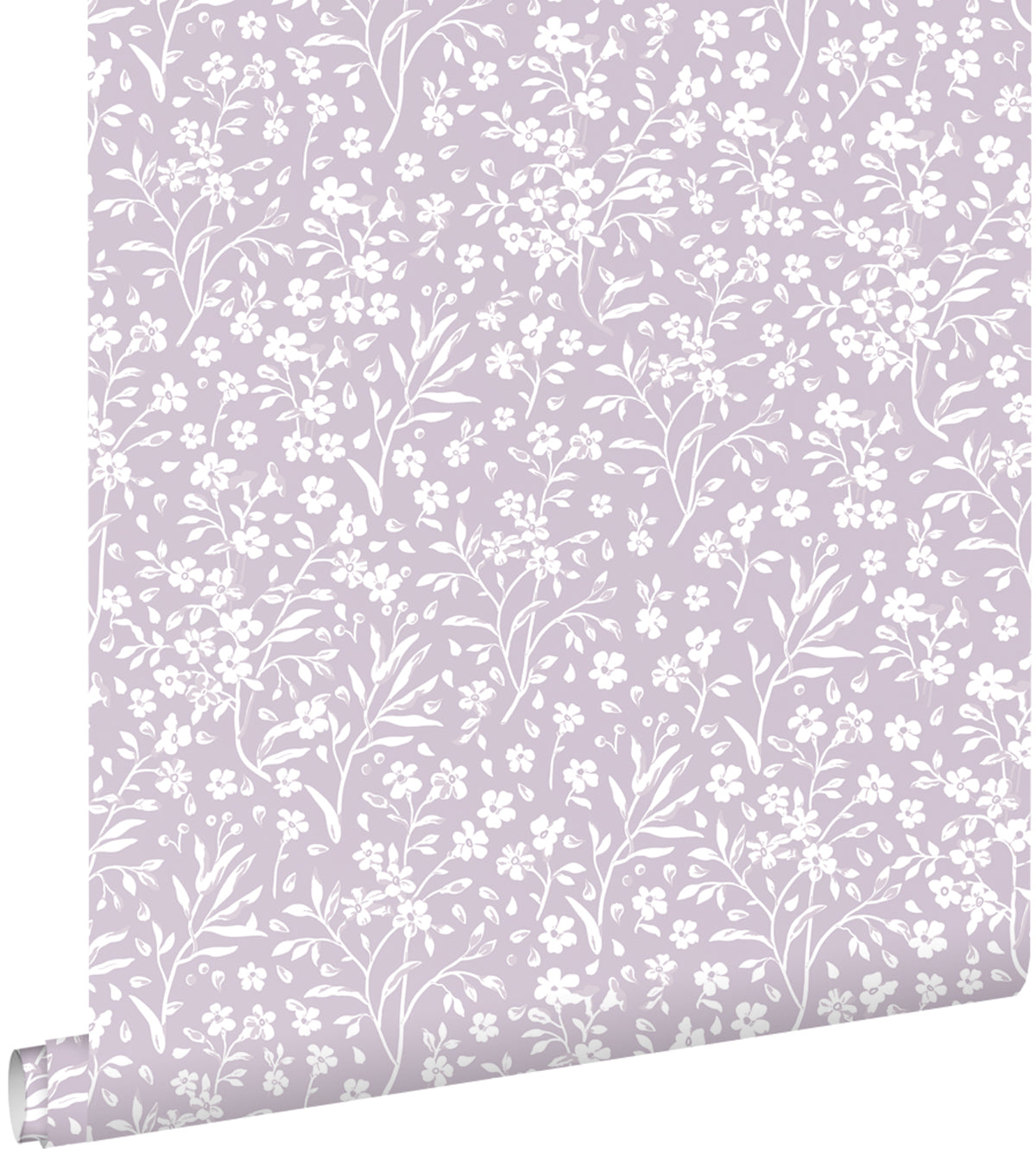 ESTAhome behang bloemetjes lila paars - 53 cm x 10.05 m - 139883