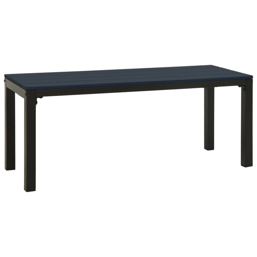 Ławka ogrodowa CzarnyStal vidaXL