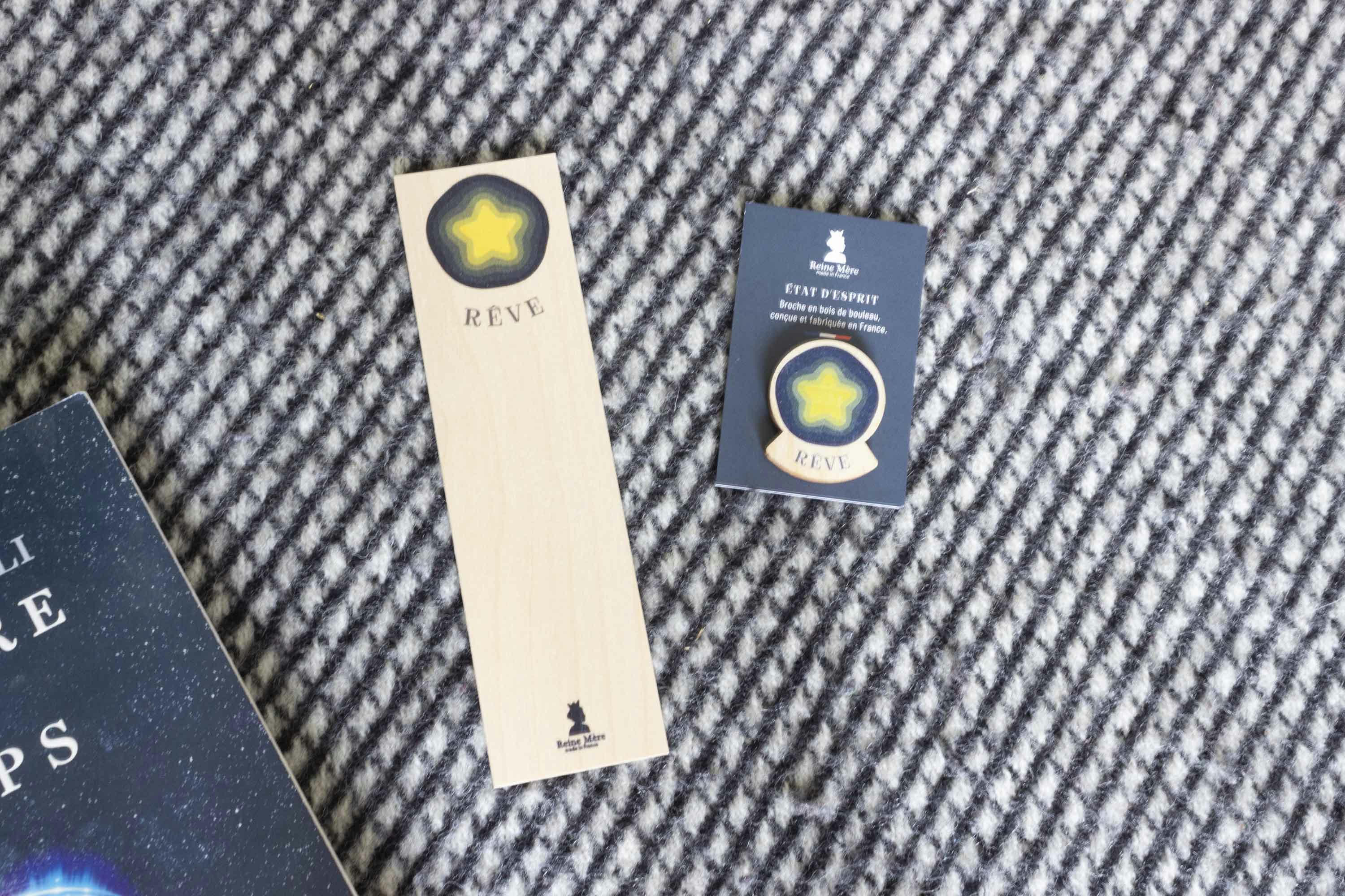 - Broche magnétique en bois Rêve