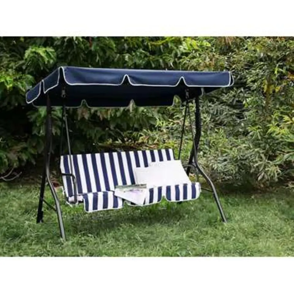 CHAPLIN - Schommelbank - Blauw - Staal