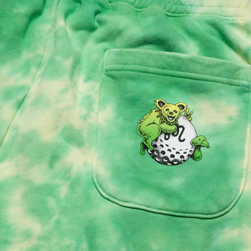Malbon Golf x Grateful Dead Clubhouse Sweatpant - Green Tie Dye