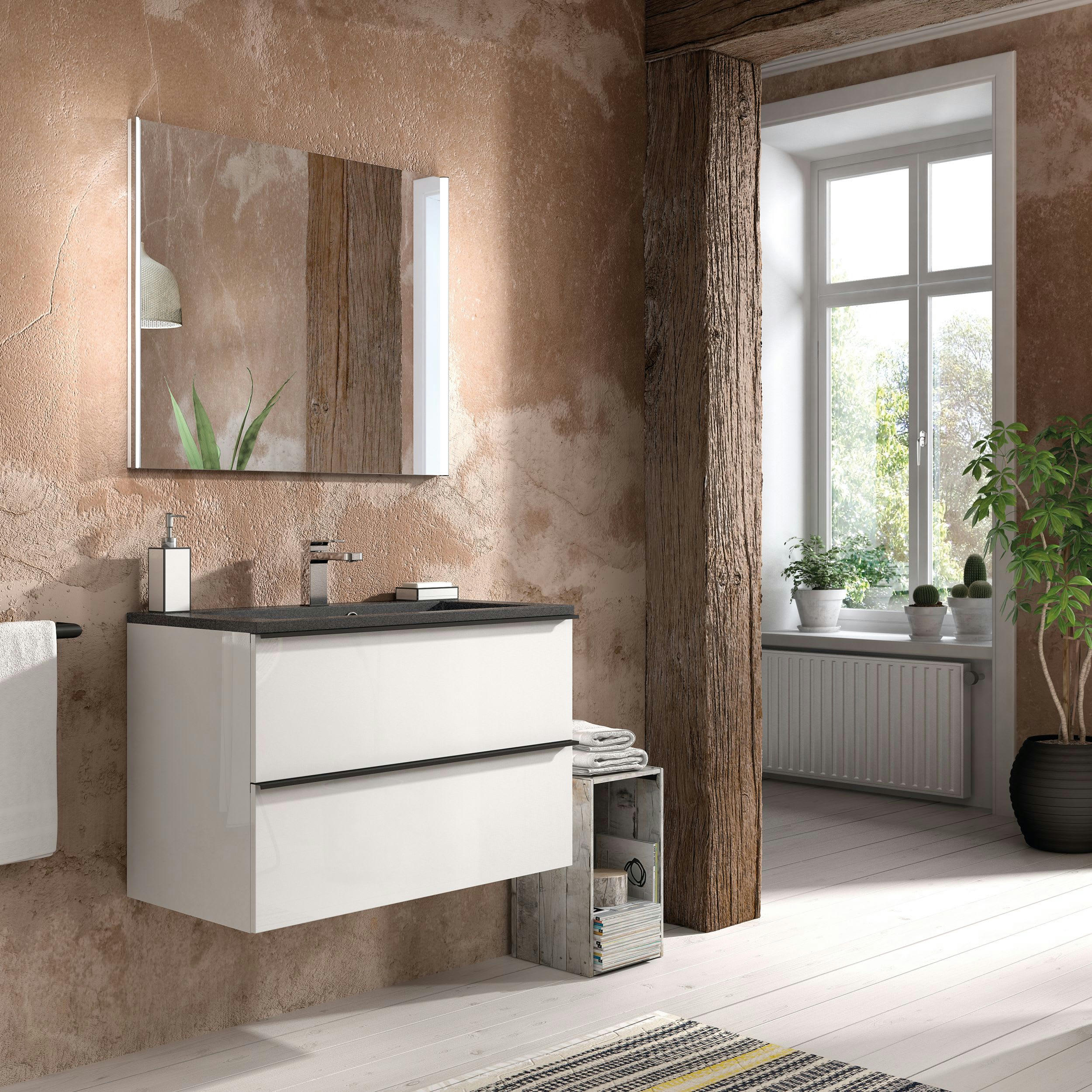 SANTIAGO - Meuble sous-vasque L80 x H55 x P46cm