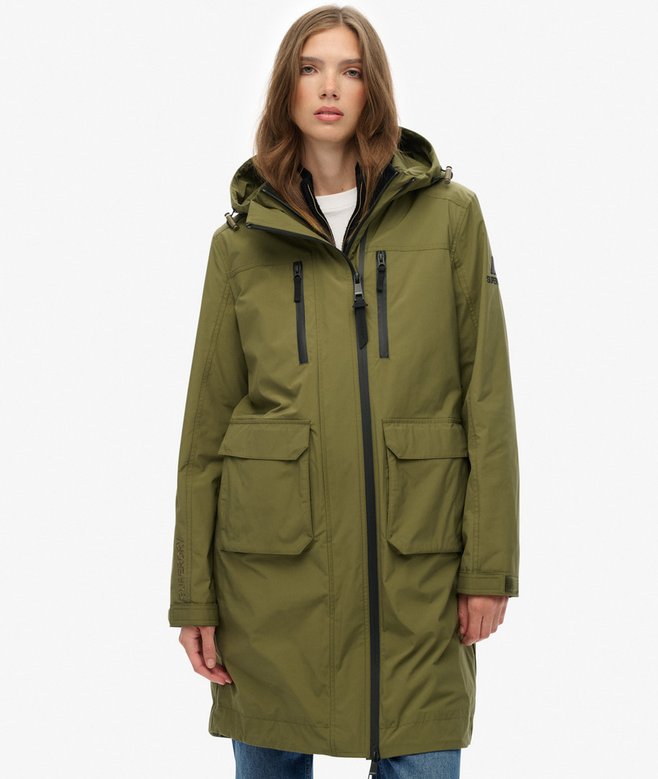 Hooded Longline Shell Parka
