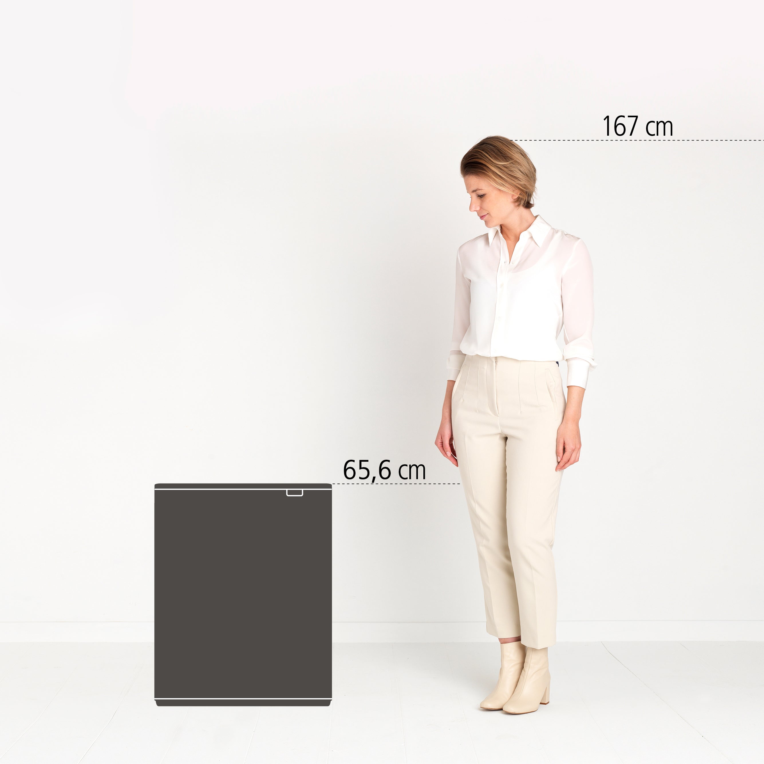 Brabantia Bo Touch Bin Afvalemmer 2 x 30 L - Wit