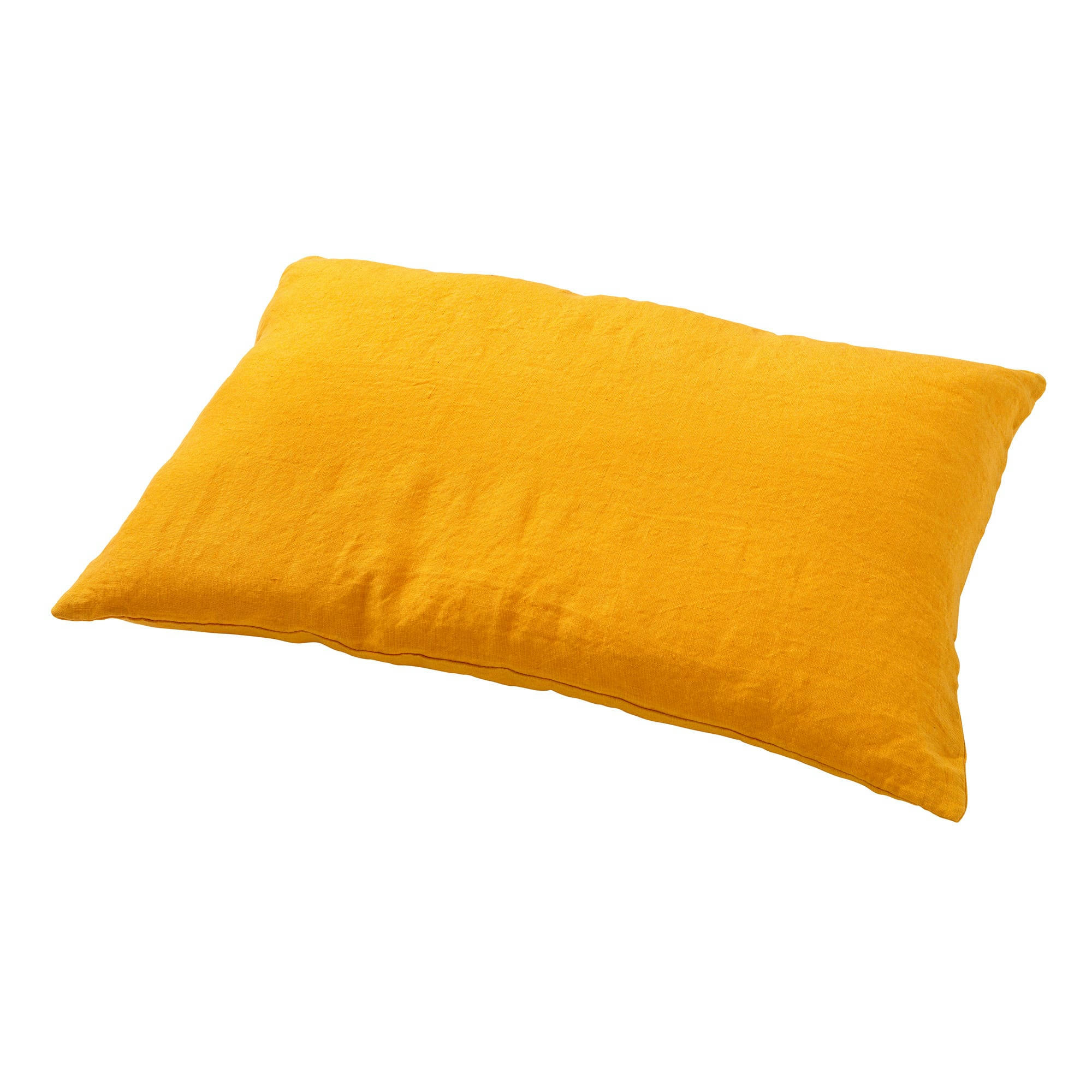 - Housse de coussin jaune en laine-40x60 cm uni