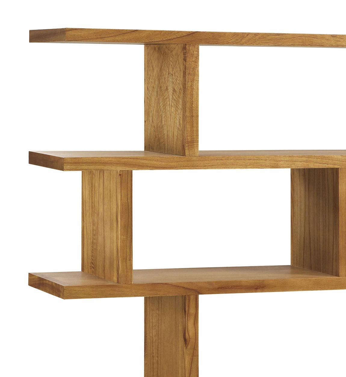 MADHU - Bibliothèque en bois marron, H 170 cm