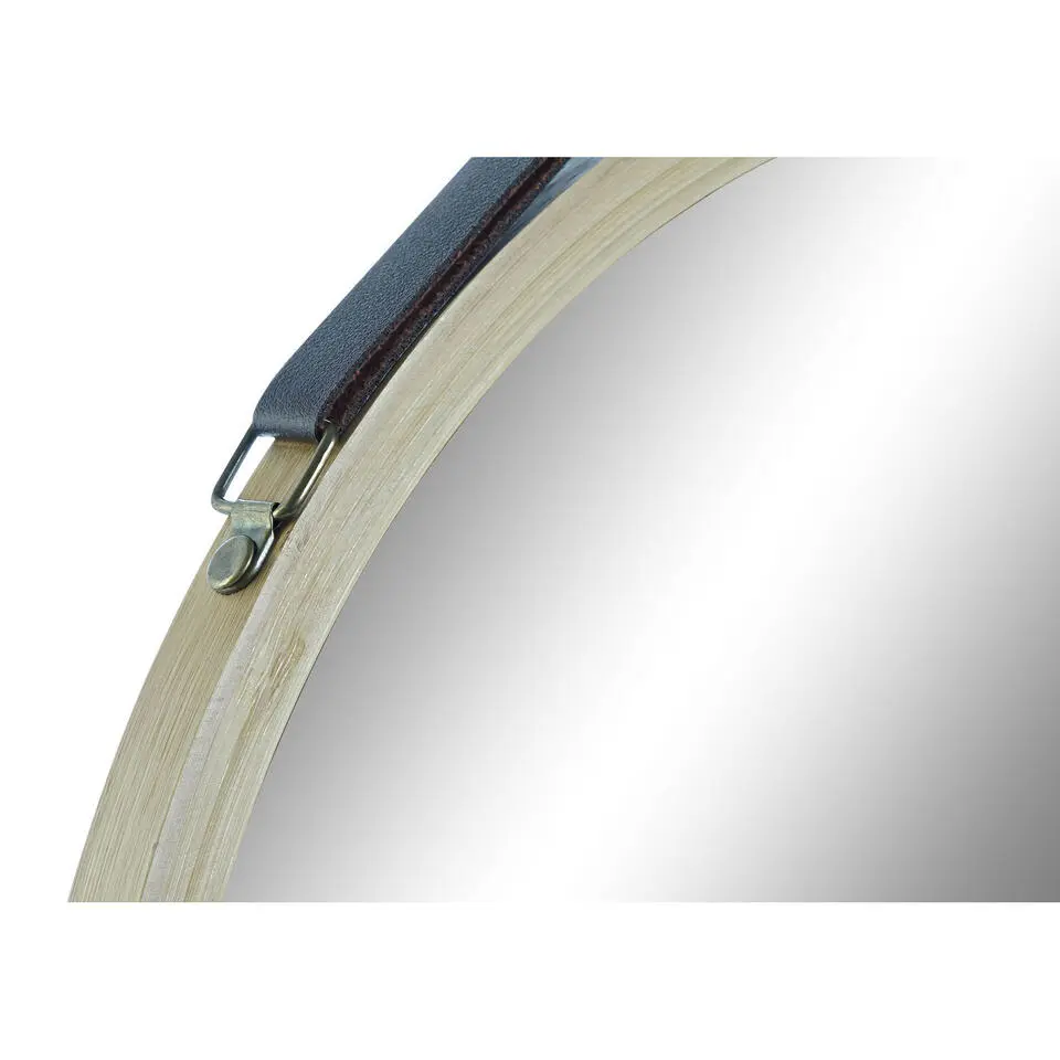 ITEM Spiegel / wandspiegel - bamboe buitenkant - rond - D38 cm