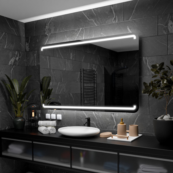 Lustro Podświetlane Led Mediolan-70Cm, 50Cm