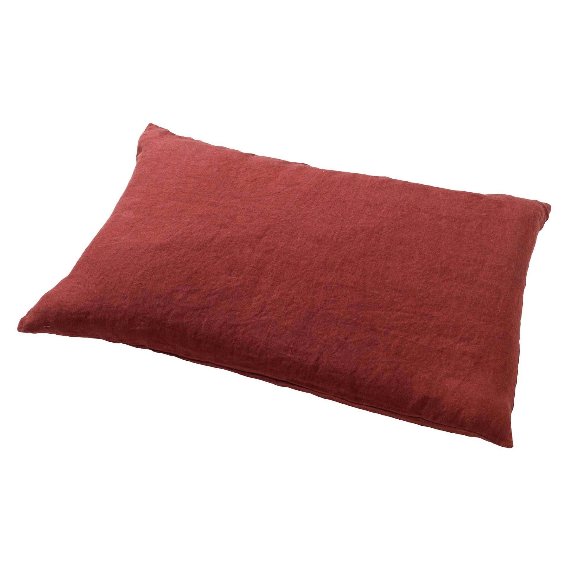 - Housse de coussin rouge en laine-40x60 cm uni