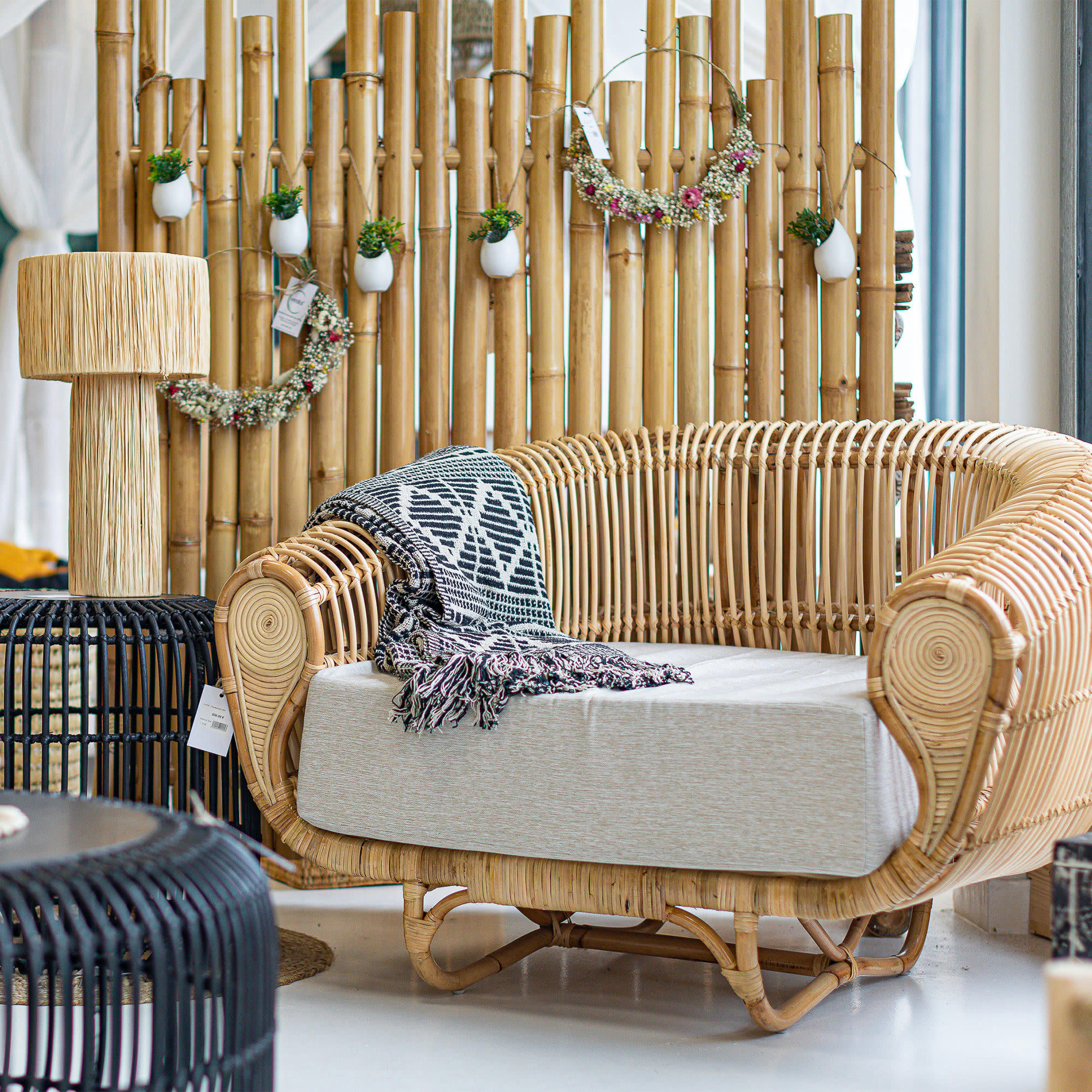 HYDE - Fauteuil en rotin naturel