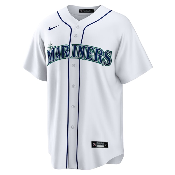 Men's Seattle Mariners Josh Naylor Nike White Home Replica Jersey