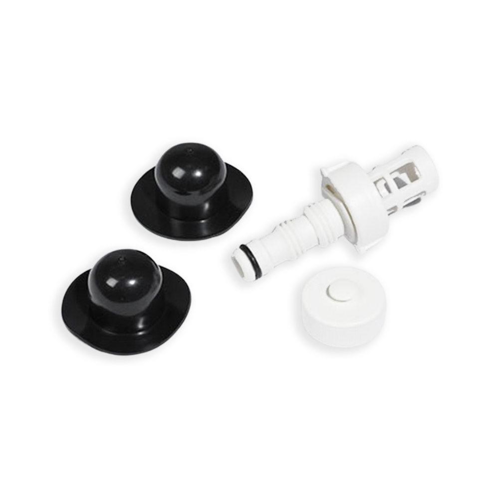 Lot de bouchons et adaptateur pour piscines
