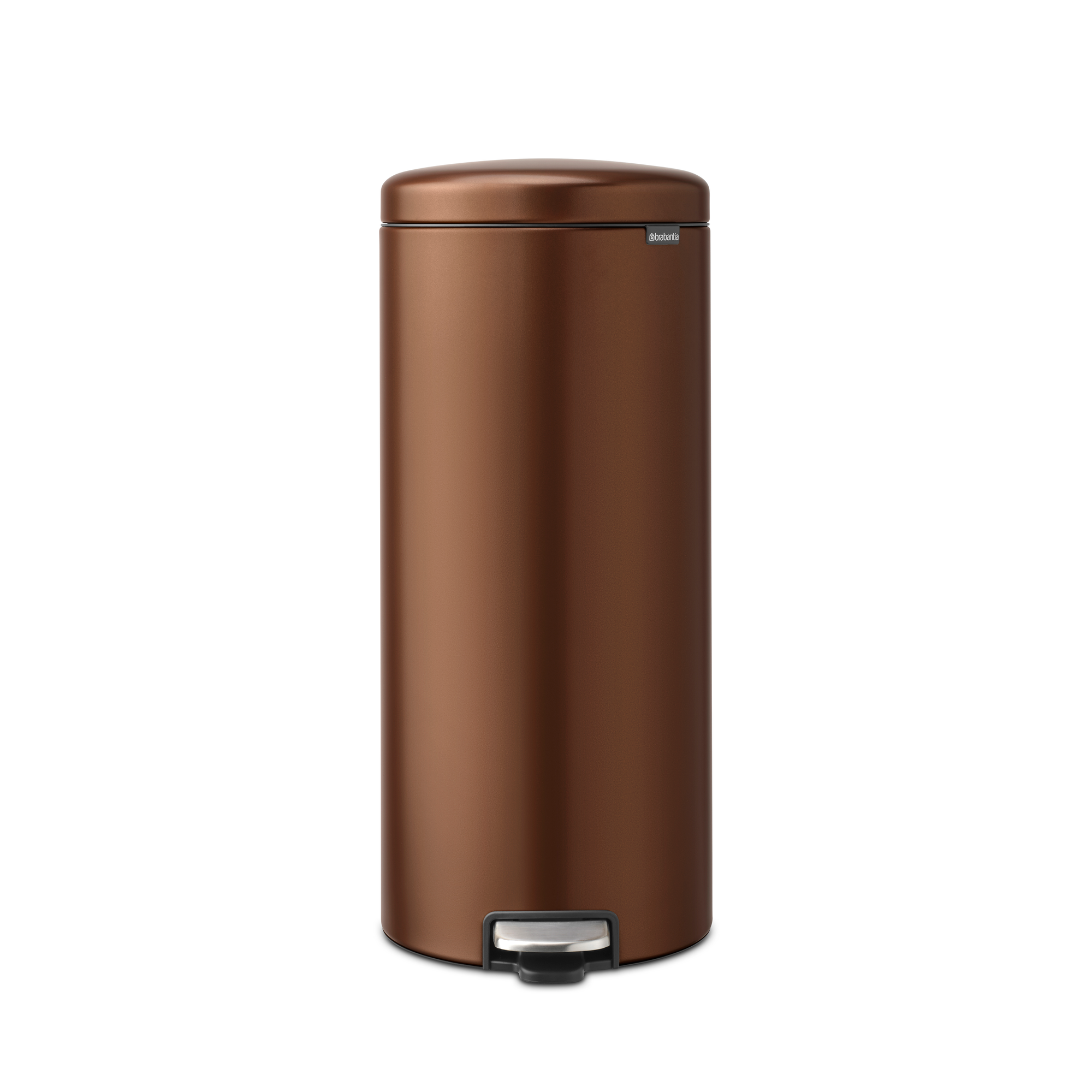 Brabantia NewIcon Pedaalemmer, 30 liter, kunststof binnenemmer - Warm Bronze