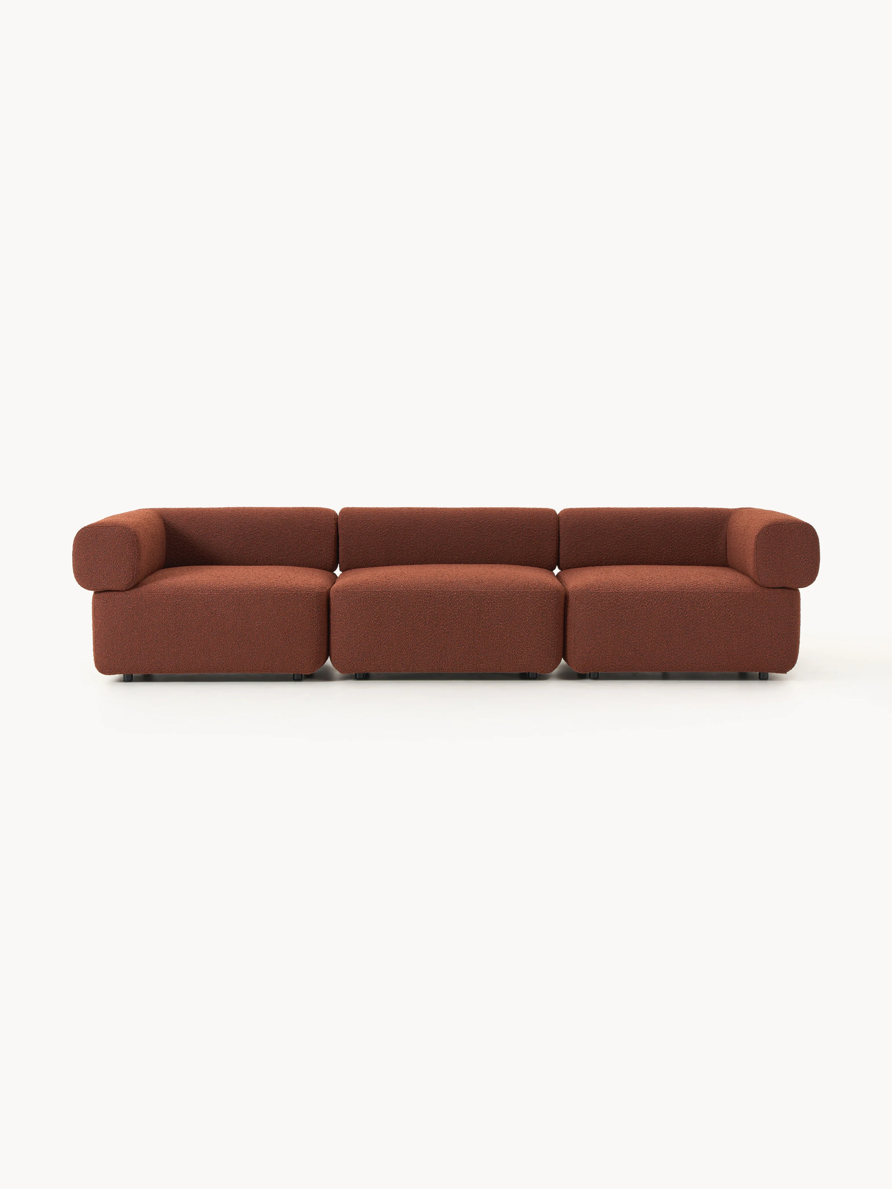 Modulares Bouclé-Sofa Anton (4-Sitzer)